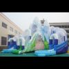 Toboggan double gonflable aquatique Montagne eneigée de 13.50 x 10.00 x 6.50 mètres avec 2 bassins